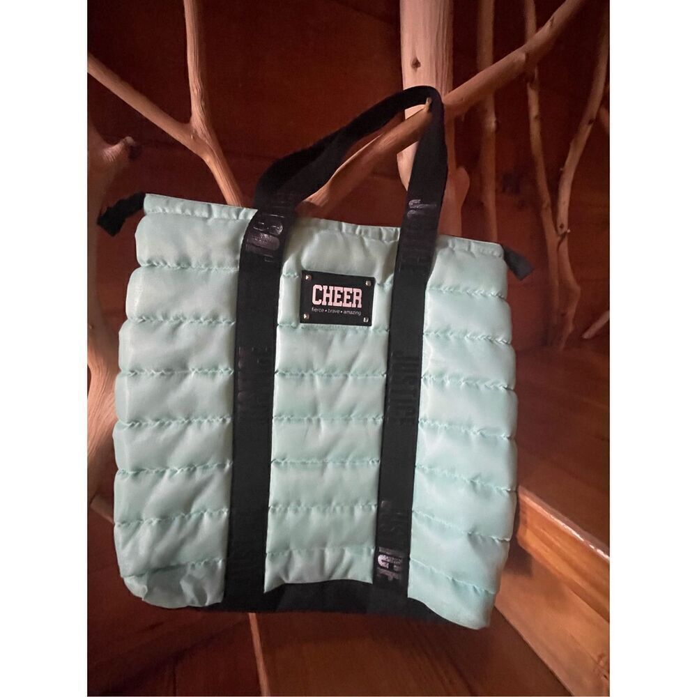 JUSTICE CHEER TOTE BAG/BACKPACK AQUAMARINE